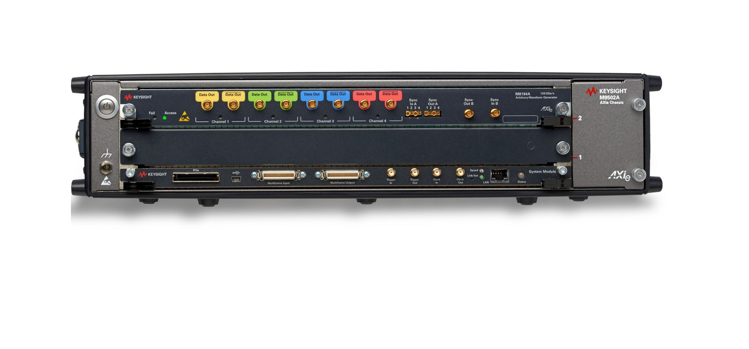 The world fastest arbitrary generator - Keysight M8194A - 120 GSa/s sample rate, 8 bits of resolution