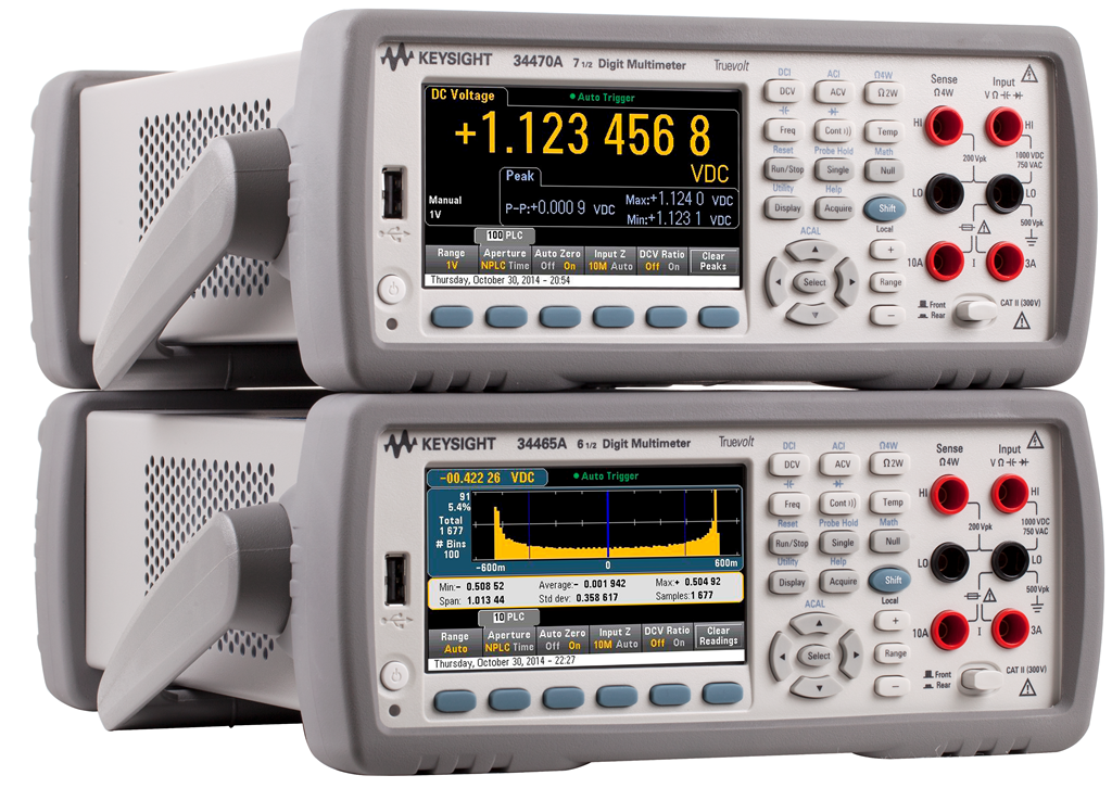 Új, gyors 7 ½ és 6 ½ digites Keysight truevolt digitális multiméterek